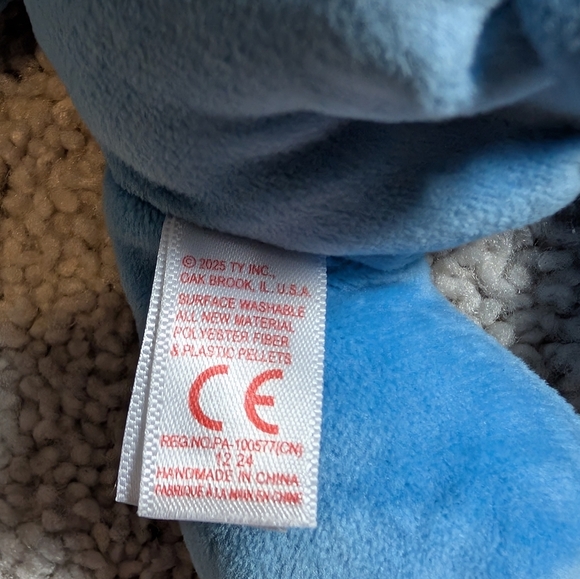 TY Beanie Baby STITCH Disney Lilo & Stitch Plush NWT 2025 Sparkle Eyes Stuffie - Picture 6 of 7